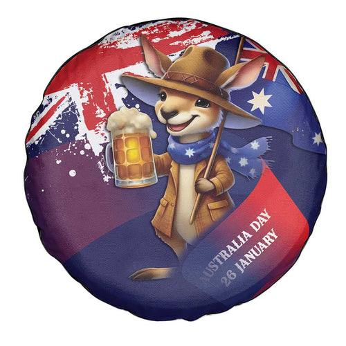 Australia Day Kangaroo Flag Spare Tire Cover Aussie Aussie Aussie Oi Oi Oi - Aussie Hoodie