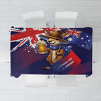 Australia Day Kangaroo Flag Tablecloth Aussie Aussie Aussie Oi Oi Oi - Aussie Hoodie