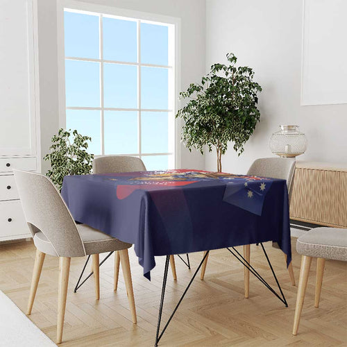 Australia Day Kangaroo Flag Tablecloth Aussie Aussie Aussie Oi Oi Oi - Aussie Hoodie