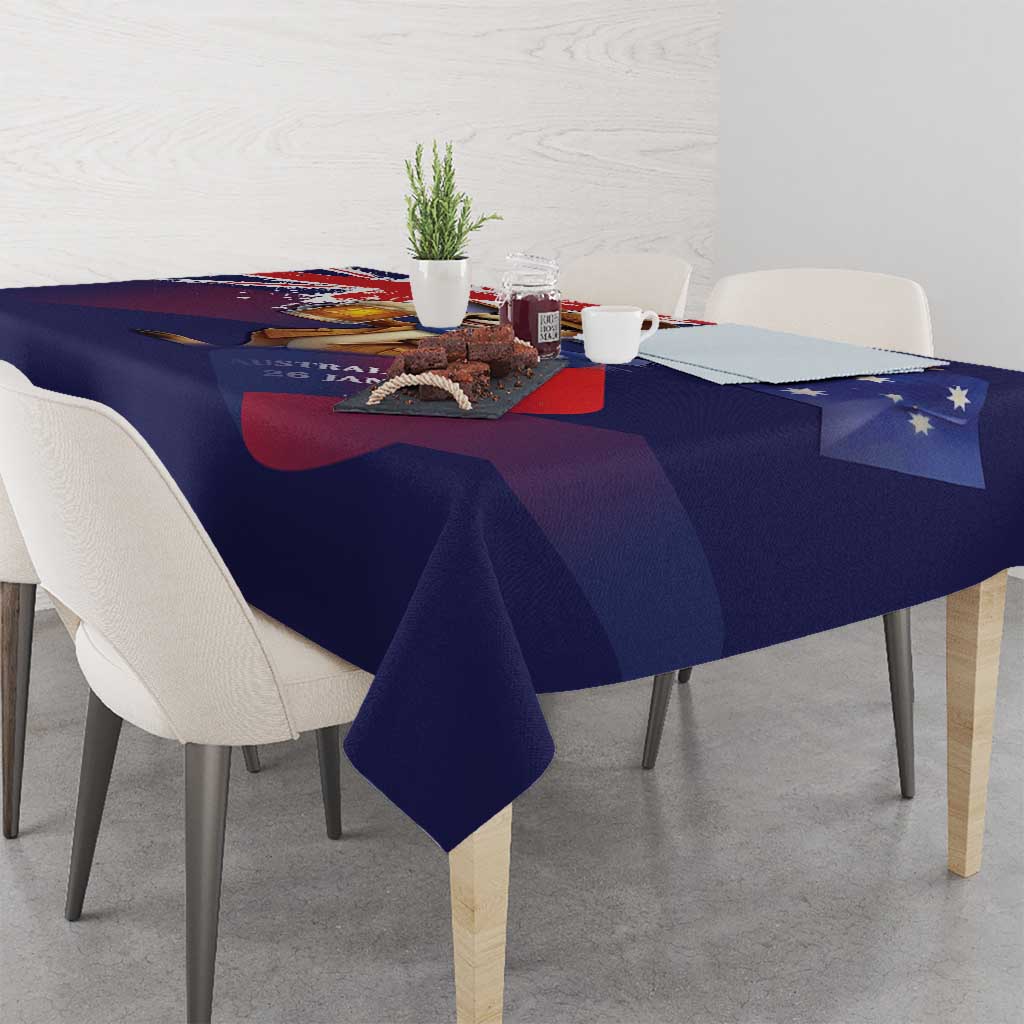 Australia Day Kangaroo Flag Tablecloth Aussie Aussie Aussie Oi Oi Oi - Aussie Hoodie
