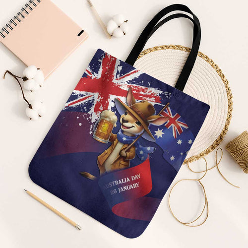 Australia Day Kangaroo Flag Tote Bag Aussie Aussie Aussie Oi Oi Oi - Aussie Hoodie