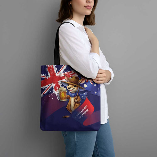 Australia Day Kangaroo Flag Tote Bag Aussie Aussie Aussie Oi Oi Oi - Aussie Hoodie