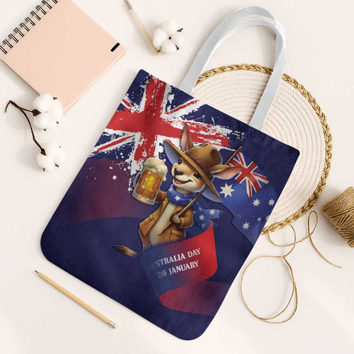 Australia Day Kangaroo Flag Tote Bag Aussie Aussie Aussie Oi Oi Oi - Aussie Hoodie