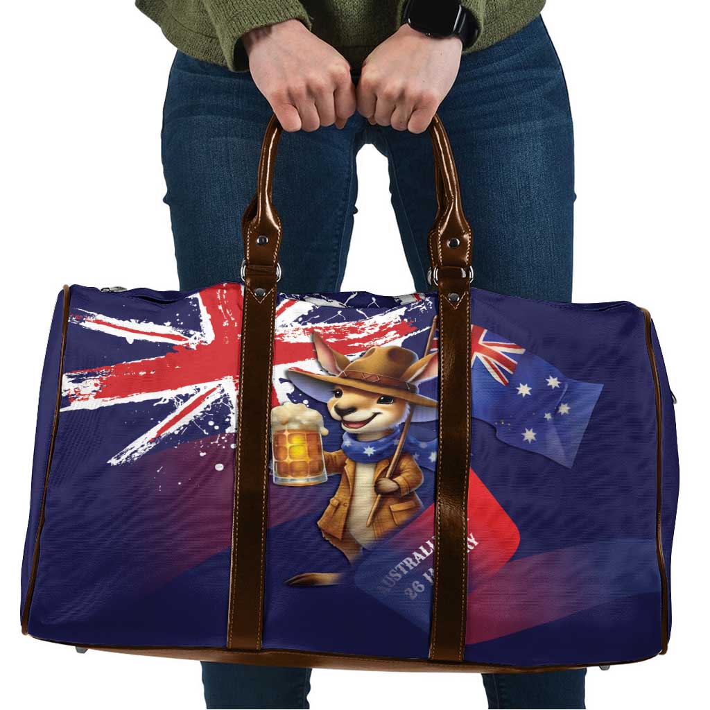 Australia Day Kangaroo Flag Travel Bag Aussie Aussie Aussie Oi Oi Oi - Aussie Hoodie
