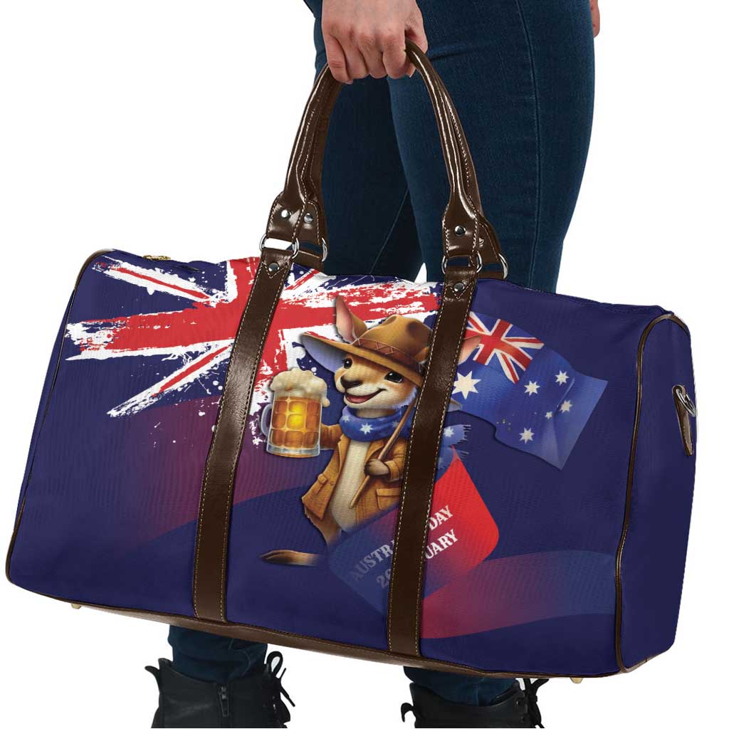 Australia Day Kangaroo Flag Travel Bag Aussie Aussie Aussie Oi Oi Oi - Aussie Hoodie