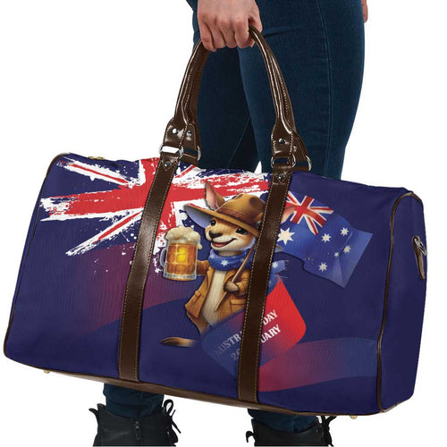 Australia Day Kangaroo Flag Travel Bag Aussie Aussie Aussie Oi Oi Oi - Aussie Hoodie