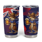 Australia Day Kangaroo Flag Tumbler Cup Aussie Aussie Aussie Oi Oi Oi - Aussie Hoodie