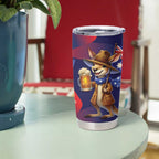 Australia Day Kangaroo Flag Tumbler Cup Aussie Aussie Aussie Oi Oi Oi - Aussie Hoodie