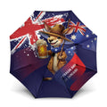 Australia Day Kangaroo Flag Umbrella Aussie Aussie Aussie Oi Oi Oi - Aussie Hoodie