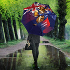 Australia Day Kangaroo Flag Umbrella Aussie Aussie Aussie Oi Oi Oi - Aussie Hoodie