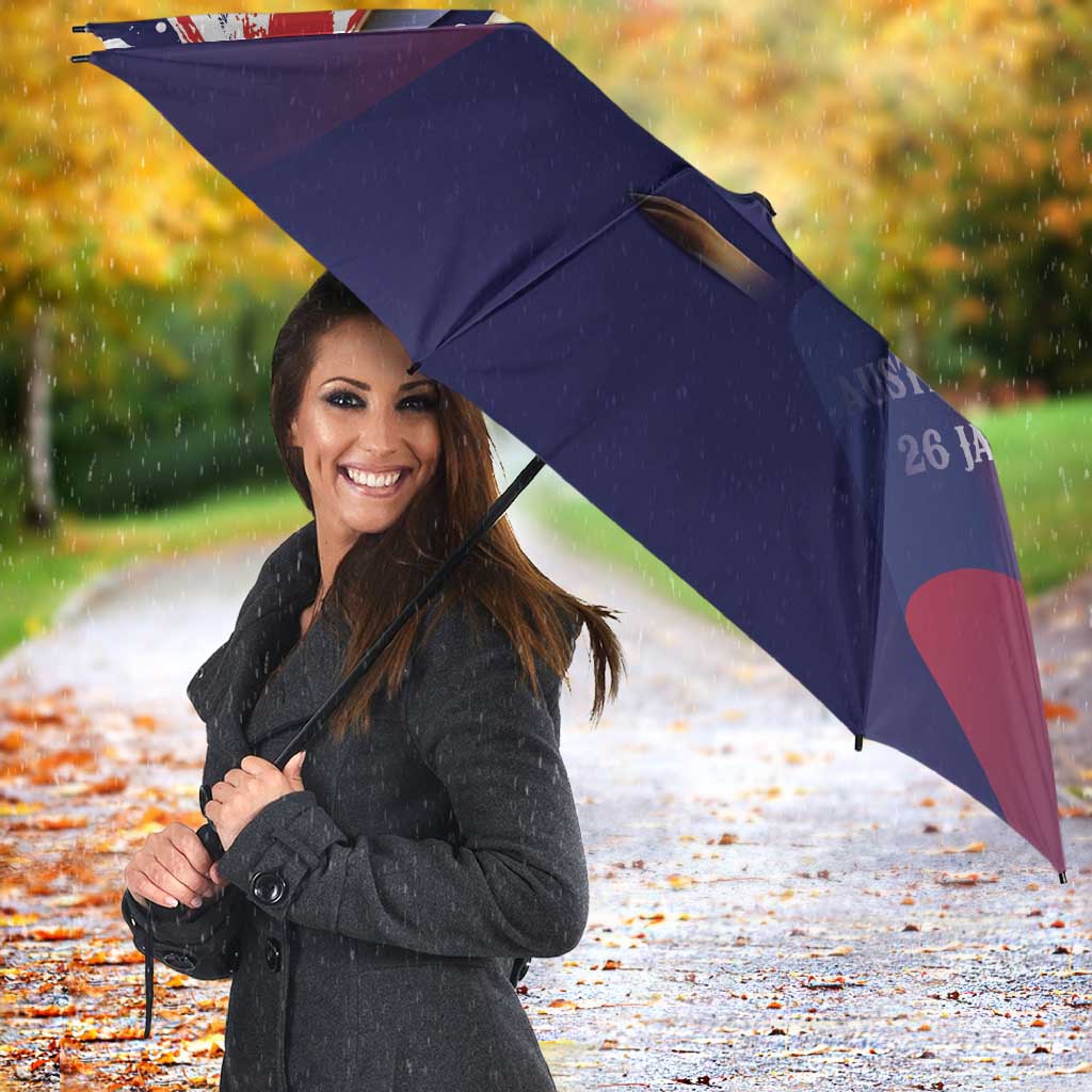 Australia Day Kangaroo Flag Umbrella Aussie Aussie Aussie Oi Oi Oi - Aussie Hoodie