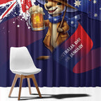 Australia Day Kangaroo Flag Window Curtain Aussie Aussie Aussie Oi Oi Oi - Aussie Hoodie