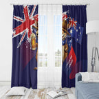 Australia Day Kangaroo Flag Window Curtain Aussie Aussie Aussie Oi Oi Oi - Aussie Hoodie