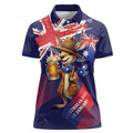 Australia Day Kangaroo Flag Women Polo Shirt Aussie Aussie Aussie Oi Oi Oi - Aussie Hoodie