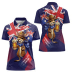 Australia Day Kangaroo Flag Women Polo Shirt Aussie Aussie Aussie Oi Oi Oi - Aussie Hoodie
