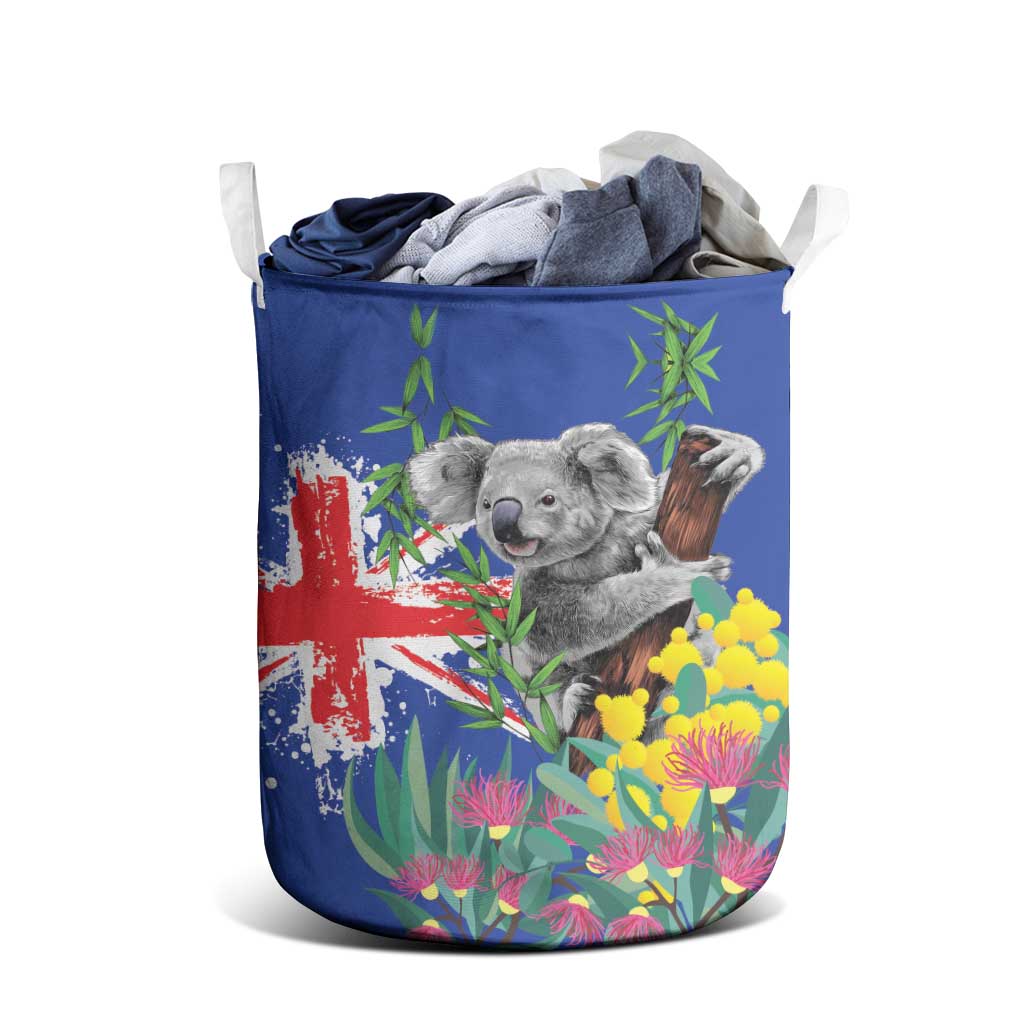 Australia Day Koala Laundry Basket Aussie Aussie Aussie Oi Oi Oi Blue Color - Aussie Hoodie