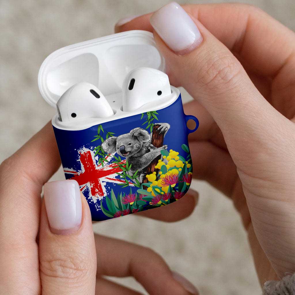 Australia Day Koala AirPods Case Aussie Aussie Aussie Oi Oi Oi Blue Color - Aussie Hoodie