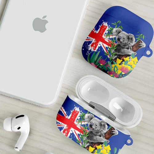 Australia Day Koala AirPods Case Aussie Aussie Aussie Oi Oi Oi Blue Color - Aussie Hoodie