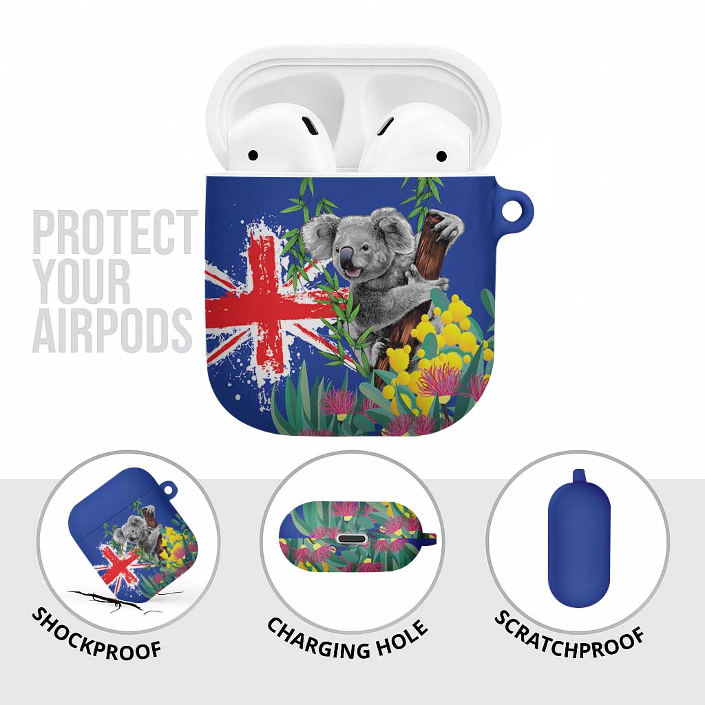 Australia Day Koala AirPods Case Aussie Aussie Aussie Oi Oi Oi Blue Color - Aussie Hoodie