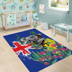 Australia Day Koala Area Rug Aussie Aussie Aussie Oi Oi Oi Blue Color - Aussie Hoodie