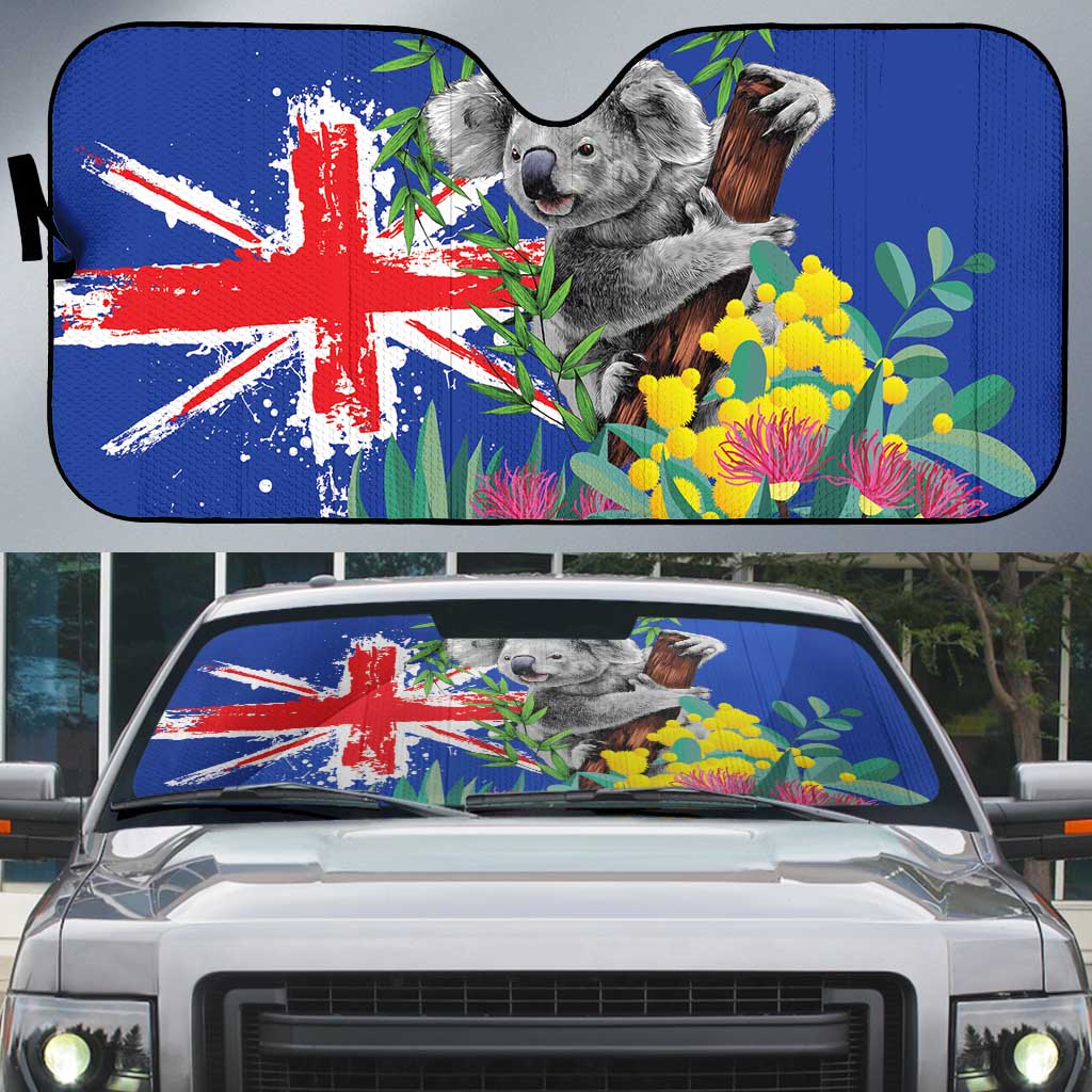 Australia Day Koala Auto Sun Shade Aussie Aussie Aussie Oi Oi Oi Blue Color - Aussie Hoodie