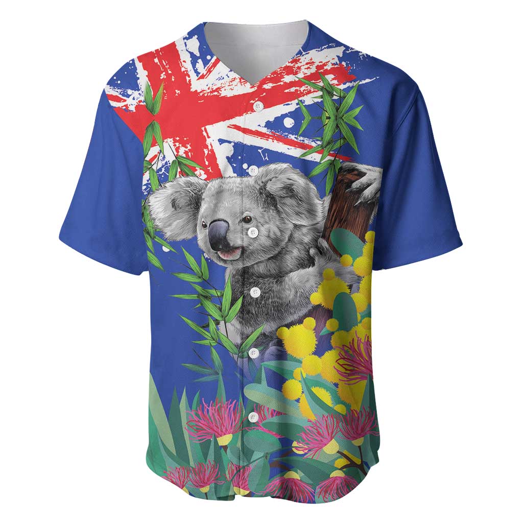 Australia Day Koala Baseball Jersey Aussie Aussie Aussie Oi Oi Oi Blue Color - Aussie Hoodie