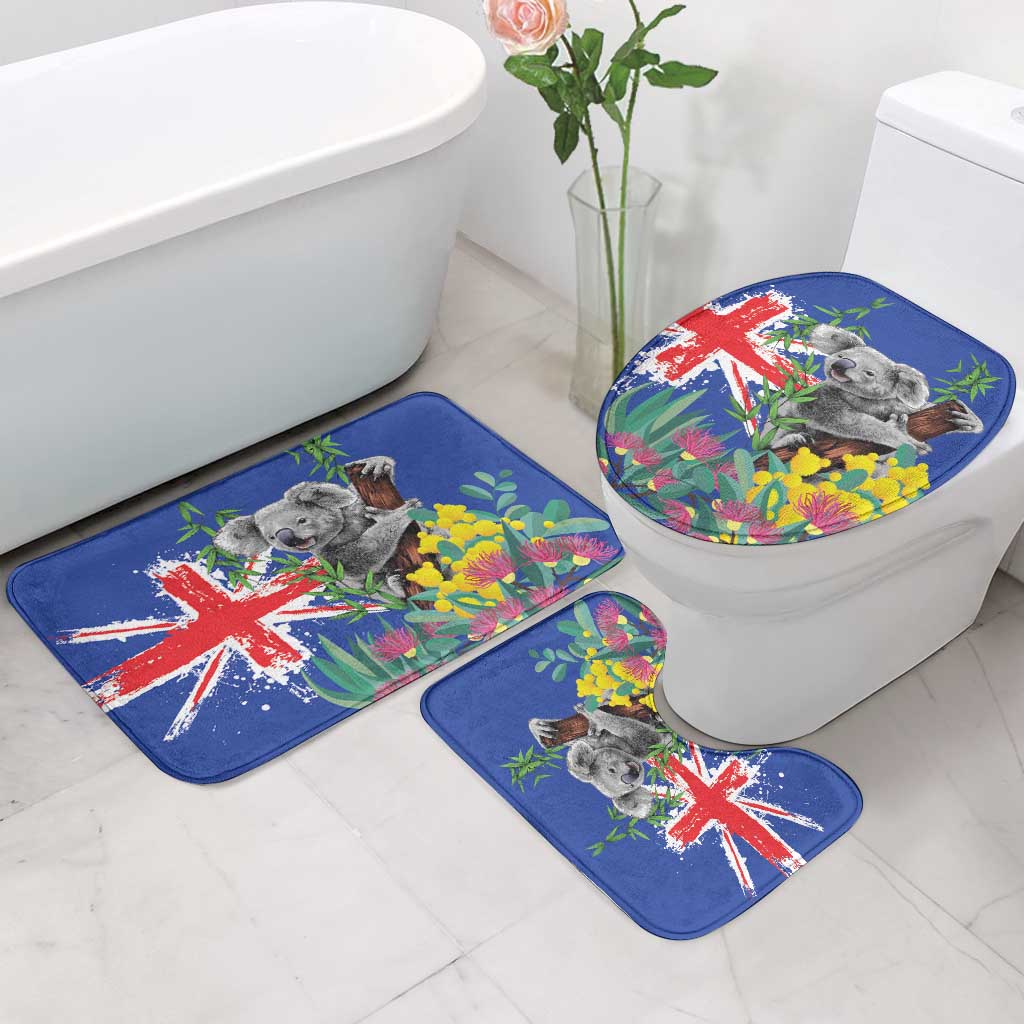 Australia Day Koala Bathroom Set Aussie Aussie Aussie Oi Oi Oi Blue Color - Aussie Hoodie