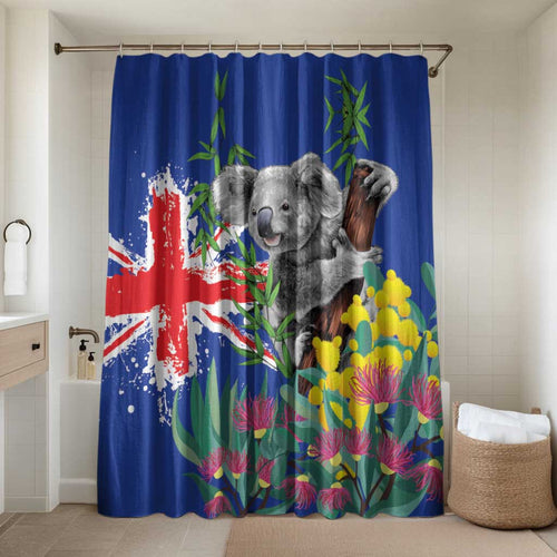 Australia Day Koala Bathroom Set Aussie Aussie Aussie Oi Oi Oi Blue Color - Aussie Hoodie