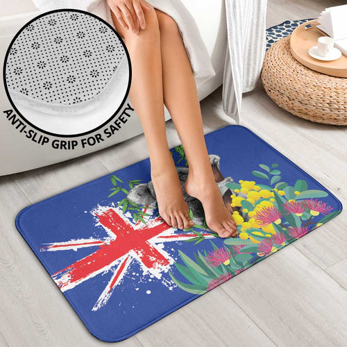 Australia Day Koala Bathroom Set Aussie Aussie Aussie Oi Oi Oi Blue Color - Aussie Hoodie