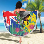 Australia Day Koala Beach Blanket Aussie Aussie Aussie Oi Oi Oi Blue Color - Aussie Hoodie