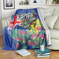 Australia Day Koala Blanket Aussie Aussie Aussie Oi Oi Oi Blue Color - Aussie Hoodie