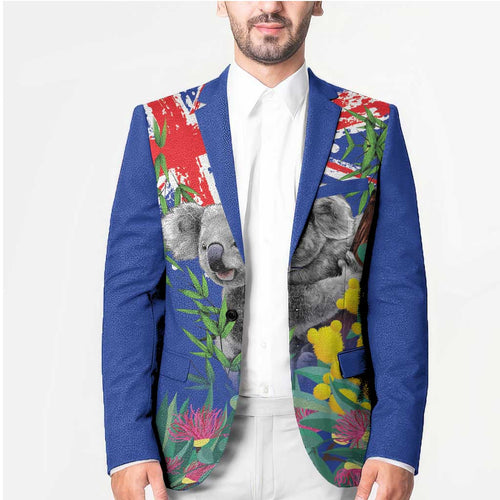Australia Day Koala Blazer Aussie Aussie Aussie Oi Oi Oi Blue Color - Aussie Hoodie