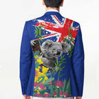 Australia Day Koala Blazer Aussie Aussie Aussie Oi Oi Oi Blue Color - Aussie Hoodie
