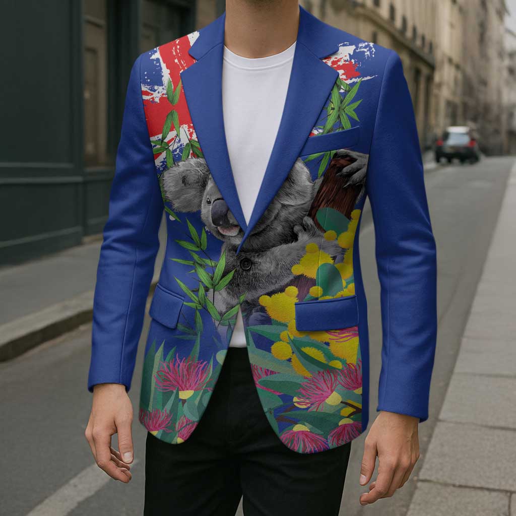 Australia Day Koala Blazer Aussie Aussie Aussie Oi Oi Oi Blue Color - Aussie Hoodie