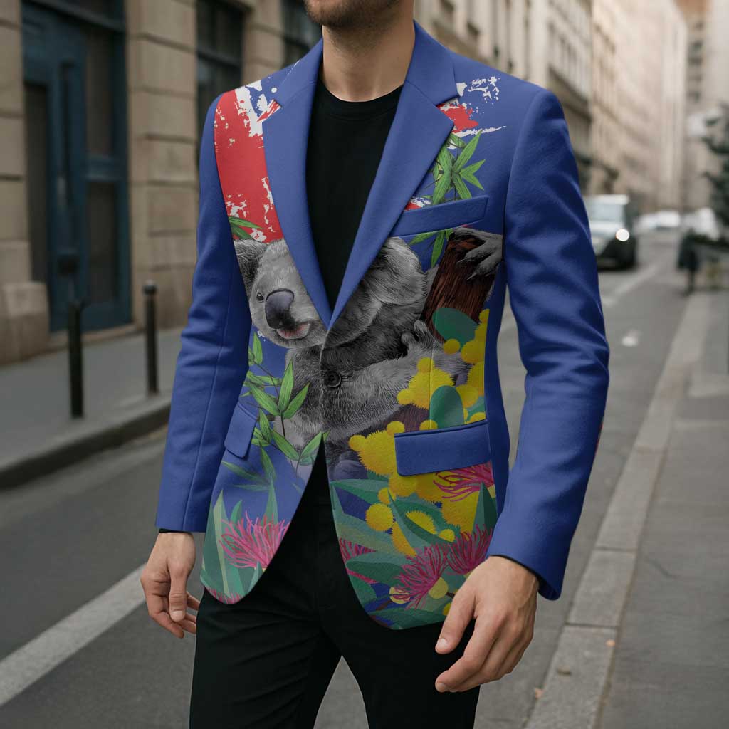 Australia Day Koala Blazer Aussie Aussie Aussie Oi Oi Oi Blue Color - Aussie Hoodie