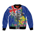Australia Day Koala Bomber Jacket Aussie Aussie Aussie Oi Oi Oi Blue Color - Aussie Hoodie