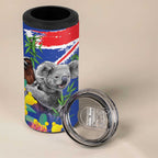 Australia Day Koala 4 in 1 Can Cooler Tumbler Aussie Aussie Aussie Oi Oi Oi Blue Color - Aussie Hoodie