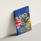 Australia Day Koala Canvas Wall Art Aussie Aussie Aussie Oi Oi Oi Blue Color - Aussie Hoodie