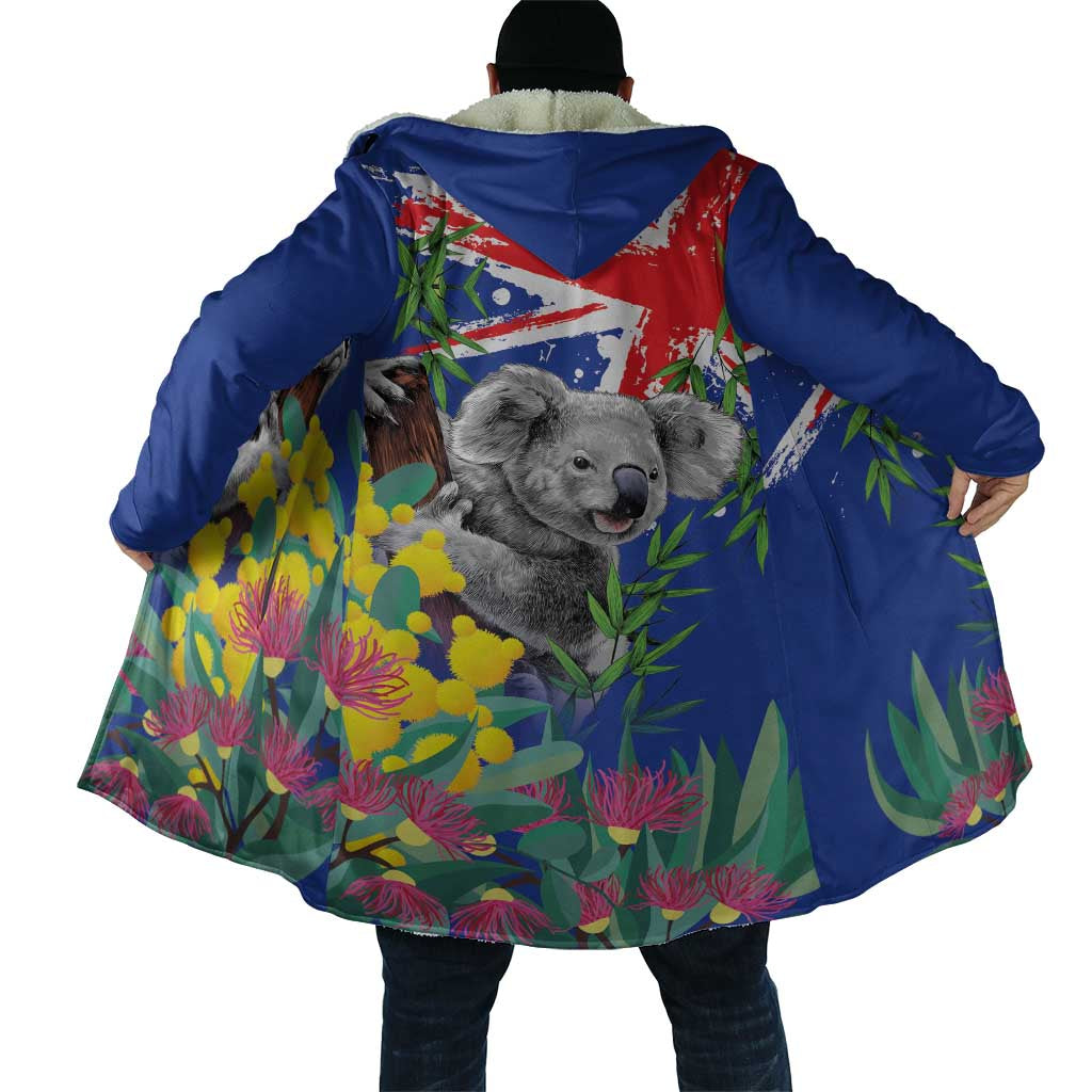 Australia Day Koala Cloak Aussie Aussie Aussie Oi Oi Oi Blue Color - Aussie Hoodie