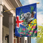 Australia Day Koala Garden Flag Aussie Aussie Aussie Oi Oi Oi Blue Color - Aussie Hoodie