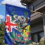 Australia Day Koala Garden Flag Aussie Aussie Aussie Oi Oi Oi Blue Color - Aussie Hoodie