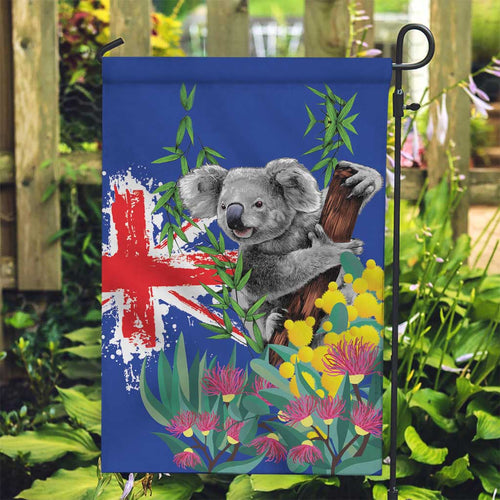 Australia Day Koala Garden Flag Aussie Aussie Aussie Oi Oi Oi Blue Color - Aussie Hoodie