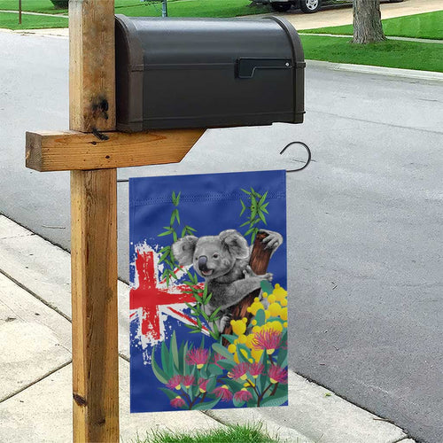 Australia Day Koala Garden Flag Aussie Aussie Aussie Oi Oi Oi Blue Color - Aussie Hoodie