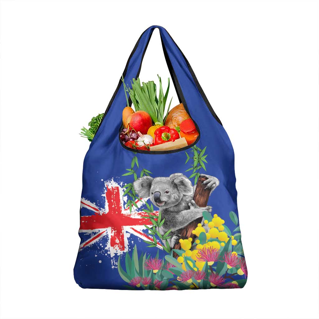 Australia Day Koala Grocery Bag Aussie Aussie Aussie Oi Oi Oi Blue Color - Aussie Hoodie