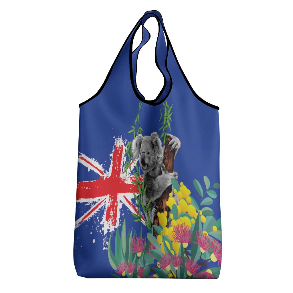 Australia Day Koala Grocery Bag Aussie Aussie Aussie Oi Oi Oi Blue Color - Aussie Hoodie