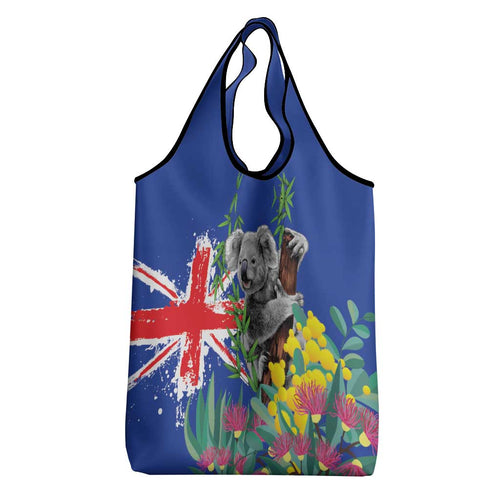 Australia Day Koala Grocery Bag Aussie Aussie Aussie Oi Oi Oi Blue Color - Aussie Hoodie