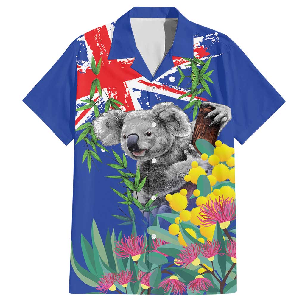 Australia Day Koala Hawaiian Shirt Aussie Aussie Aussie Oi Oi Oi Blue Color - Aussie Hoodie