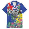 Australia Day Koala Hawaiian Shirt Aussie Aussie Aussie Oi Oi Oi Blue Color - Aussie Hoodie