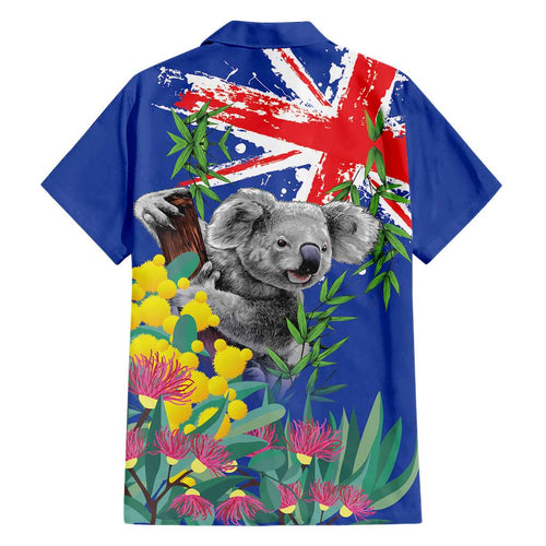 Australia Day Koala Hawaiian Shirt Aussie Aussie Aussie Oi Oi Oi Blue Color - Aussie Hoodie