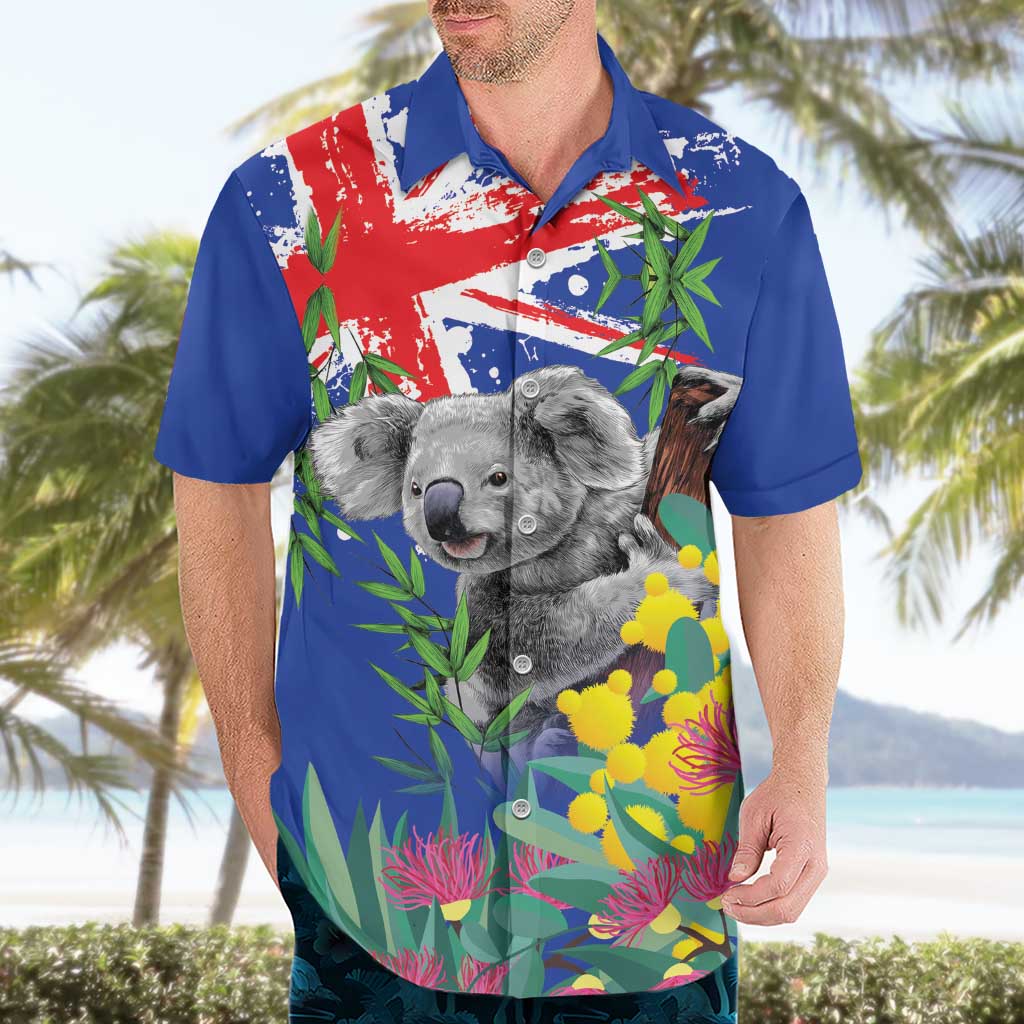 Australia Day Koala Hawaiian Shirt Aussie Aussie Aussie Oi Oi Oi Blue Color - Aussie Hoodie